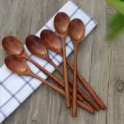 Tableware Ellipse Kitchen Utensil Soup Spoons Cooking Supplies Wooden Spoons