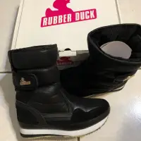 在飛比找蝦皮購物優惠-RUBBER DUCK 黑色雪靴