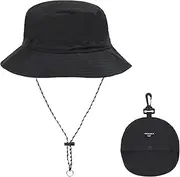 [YFBXIZHOU] Packable Bucket Hat for Women Men with Strings Waterproof Lightweight Quick Dry Adjustable Beach UV Protection Sun Rain