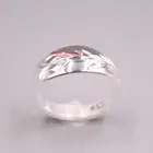 Solid 999 Fine Silver Ring 7mm Fish Pattern Band Adjustable 6-9 For Women