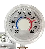 Analoges Thermometer - Raumthermometer-Thermograph | Fensterstick Analoges Thermometer Für Den Außenbereich | Wand-Innenthermograph, Verbessertes Präzisionsmessgerät Für Arbeitszimmer,