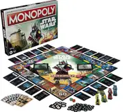 Monopoly Star Wars Boba Fett Edition Board Game 2-4 Players Movie Mandalorian