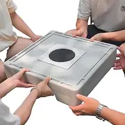 Small Mahjong Table - Chinese Mahjong Travel Table - Portable Travel Leisure Mahjong Table Game for Family, Friends, Boys, Girls