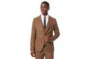 Burton Mens Plain Weave Slim Suit Jacket (Copper) - UTBW1454