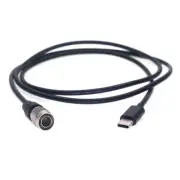 Power Cable Type-C to Hirose 4Pin Male for Zoom Audio Recorder, Sound Devices