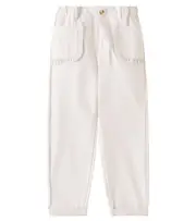 [Donsje] Donsje Josefine cotton and linen pants Y 7/8 white