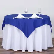 54" Royal Blue SQUARE POLYESTER TABLECLOTH Wedding Party Catering Linens