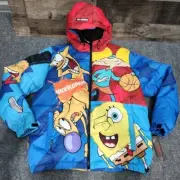 Members Only All Over Print Jacket Zip Nickelodeon SpongeBob Hey Arnold Men XL