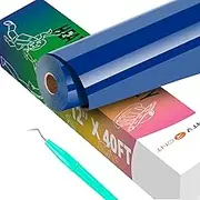 HTVRONT Royal Blue HTV Heat Transfer Vinyl - 12" X 40FT Royal Blue Iron on Vinyl for Cricut & Other Cutting Machines, HTV Vinyl Heat Transfer Vinyl for T Shirts - Easy to Use for Heat Vinyl Design