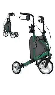ELENKER yf-9006a 3 Wheel Rollator Walker for Seniors, with 10" front wheel