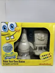 Nickelodeon SpongeBob SquarePants And Patrick Paint Your Own Statue NIB