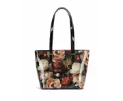 Serenade Elisabetta Large Leather Tote Floral