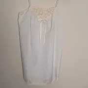 Miss Dior light blue lingerie top Sz P New Vintage