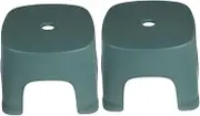 WESIEVYA 2pcs Non Slip Foot Stool for Lightweight Plastic Step Stool for Bathroom and Toilet Training for