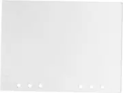 ZUNOXAZ Binder Notebook Cover Frosted Acrylic Versatile Multi-Functional Design for School Home