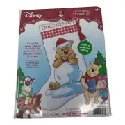 Dimensions Disney Winnie the Pooh Christmas Stocking Cross Stitch Kit 10" NIP
