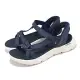 Skechers 涼鞋 Go Walk Flex Sandal-ILLUMINATE?Slip-Ins?女鞋 藍 白 避震 輕量 涼拖鞋 141481NVY 23cm NAVY