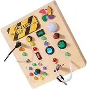 Toyvian Electronic Busy Board for Educational LED Circuit Board Lightweight Portable Learning for Hands Learning Problem Solving and Cognitive Development