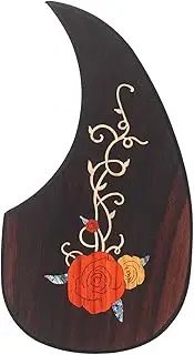 ERINGOGO Guitar Pickguard Replacement Rosewood Scratch Plate with Self Adhesive Backing Durable Scratch Design for Acoustic Electric Guitars Decorative Protective