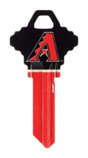 Hillman 89652 Arizona Diamondbacks Painted Universal Blank Key (Pack of 6)