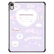 iPad Air 11-inch (M2/M3) iPad Impact Case mochi composition book (purple) by sleepydaze