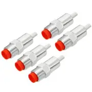 Pig Nipple Waterer Poultry Drinker Feeder Sows 1/2" PT Iron Plastic Hat, 5pcs