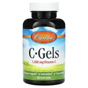 Carlson, C-Gels, Vitamin C, 1,000 mg, 60 Soft Gels