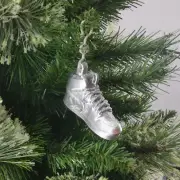 Trainers Creps Christmas Tree Bauble Silver