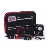 SJS Personal Power Pack And Jump Starter 12V 16000MAH 1500AMP inc TYRE PUMP