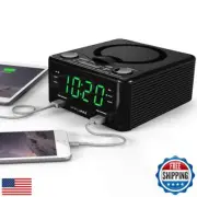 HANNLOMAX HX-300CD Top Loading CD Player, PLL FM Radio, Digital Clock, Dual A