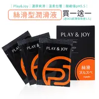 在飛比找蝦皮商城優惠-Play & Joy 絲滑型潤滑液 3包裝 (3ml隨身包)