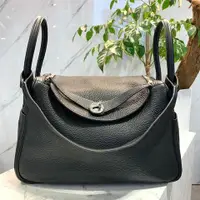 在飛比找PopChill優惠-[二手] HERMES LINDY 30CM/黑色/方框M/