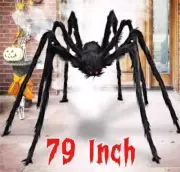 79 Inch Outdoor Halloween Scary Giant Hairy Spider