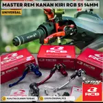 HITAM MERAH RCB S1 BRAKE MASTER RADIAL TYPE SIZE 14MM 黑色銀色紅色