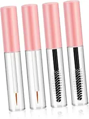 Baluue 4pcs Empty Mascara Tubes Portable Shadow Tip Liner Makeup Containers for Travel Mascara Storage Random