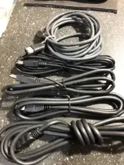 5x IEEE1394 FireWire cables - Black- 6 Pin to 4 Pin
