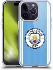 Head Case Designs Officially Licensed Manchester City Man City FC Home 2023/24 Badge Kit Soft Gel Case Compatible With Apple iPhone 14 Pro