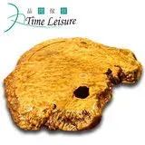 在飛比找遠傳friDay購物優惠-Time Leisure 品閒 黃金樟樹瘤實木茶盤(A5)7