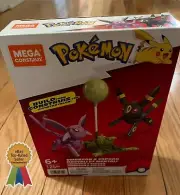 New MEGA Construx - Pokemon Buildable Figures - UMBREON & ESPEON (125 Pieces)