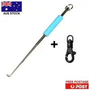 Fishing Hook Remover Safety Fish Hook Extractor Separator + Nylon Snap Clip