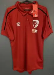 UMBRO MEN'S FC BOURNEMOUTH 2019/2020 POLO SOCCER FOOTBALL SHIRT JERSEY SIZE M