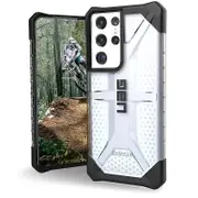 Designed for Samsung Galaxy S21 Ultra Case Clear Ice Rugged Lightweight Slim Shockproof Transparent Plasma Protective Cover, [6.8 inch Screen]
