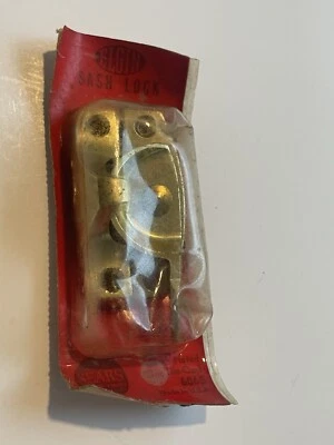 Vintage Elgin Window Sash Lock Sears, Roebuck Brass Plated 6065 NOS