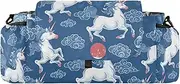 Cute unicorns Blue stroller diaper organizer stroller drink caddy mobile phone gancho para carriola accesorios para coche de