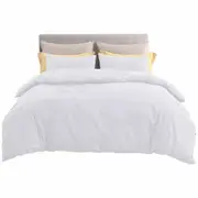 White Ultra Comfort Soft Quilt Cover Set Doona Cover Bedding All Size 2000TC