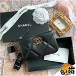 二手CHANEL 19 一字零錢包