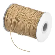 Khaki 1mm Waxed Cord 175 Yard Wax Bead Thread String for Jewelry Making