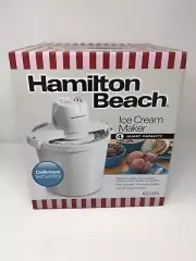 New Hamilton Beach Auto Electrical Ice Cream Frozen Yogurt Maker 4 quart