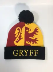 Harry Potter House of Gryffindor Pom Beanie Hat NEW