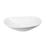 600*360*155mm Gloss White Ceramic Oval Above Counter Basin